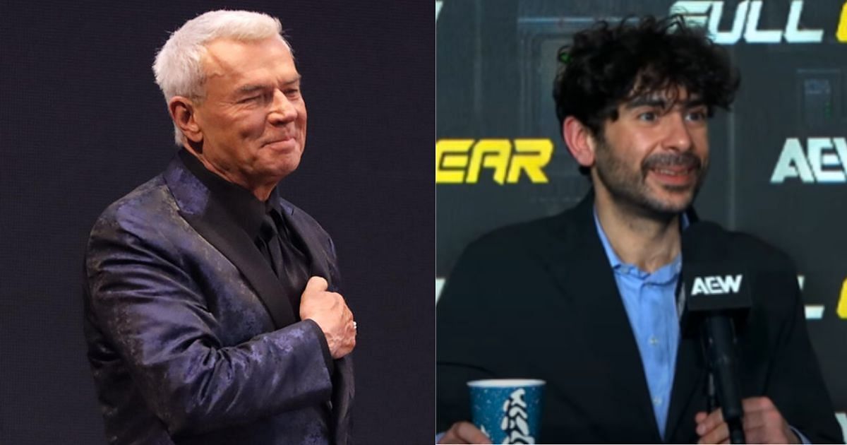 Eric Bischoff (left) and Tony Khan (right) [Source: WWE gallery and AEW YouTube]