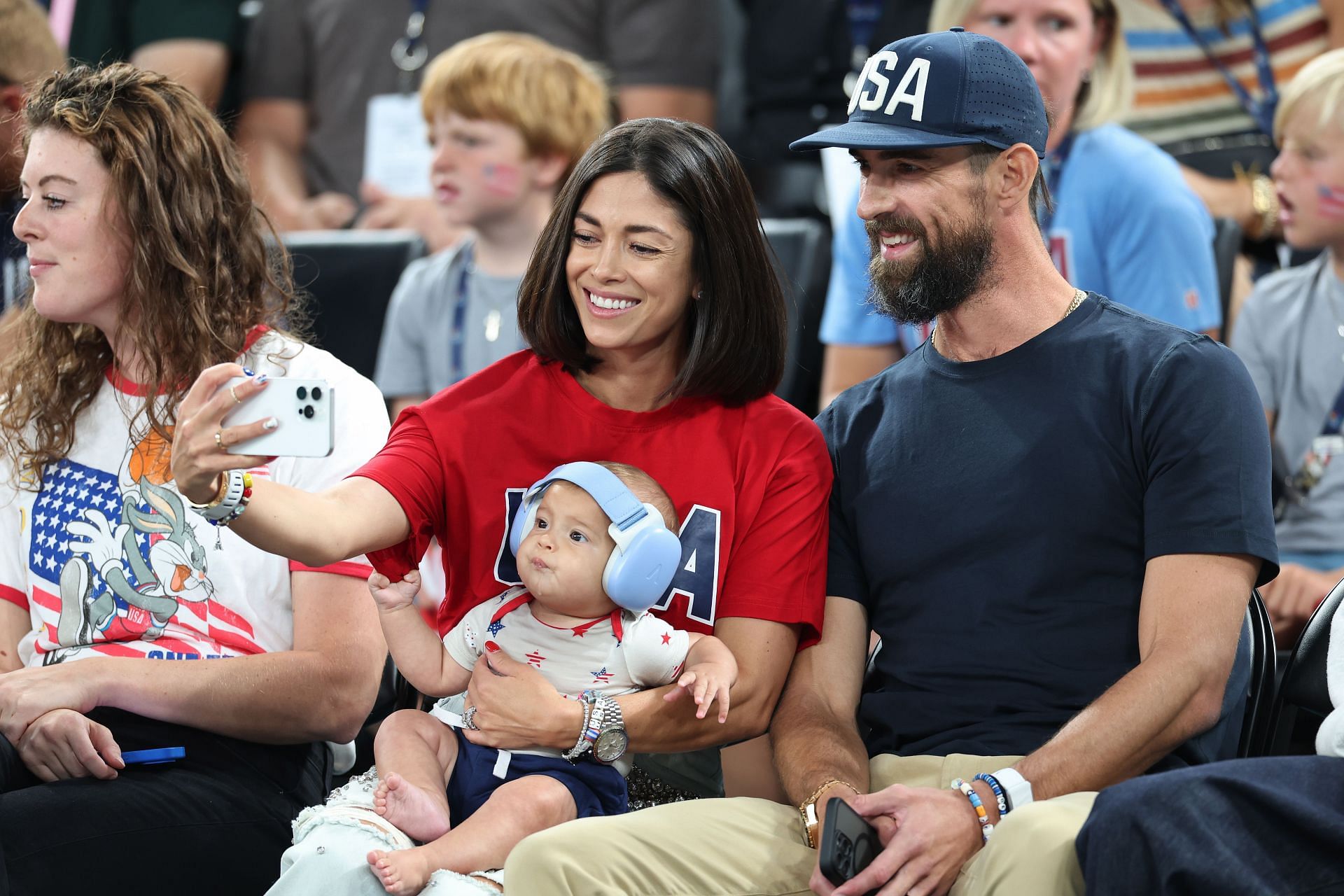 Michael Phelps and family at Olympic Games Paris 2024: (Source: Getty)