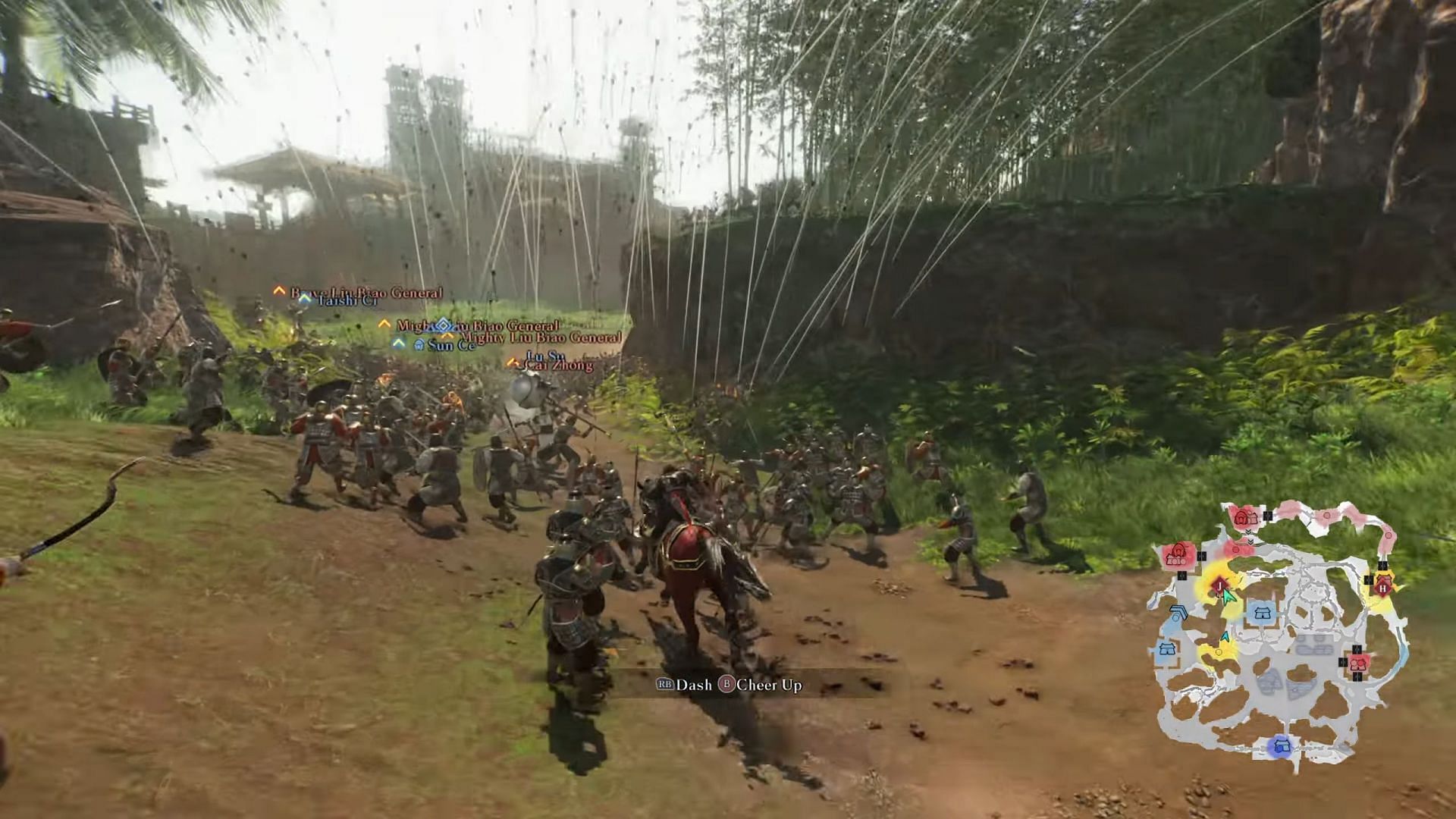 Use archers to break through the choke point (Image via KOEI TECMO GAMES)