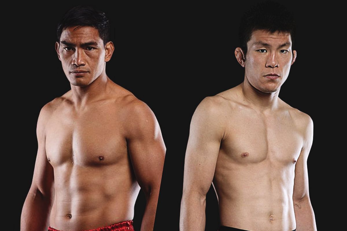 (From left) Eduard Folayang and Shinya Aoki.