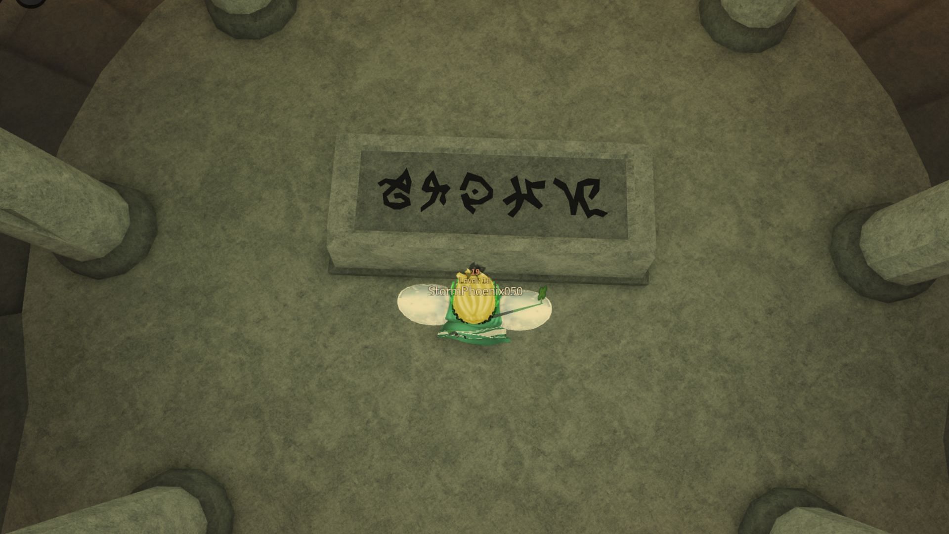 Take a screenshot of the stone to remember the pattern (Image via Roblox)