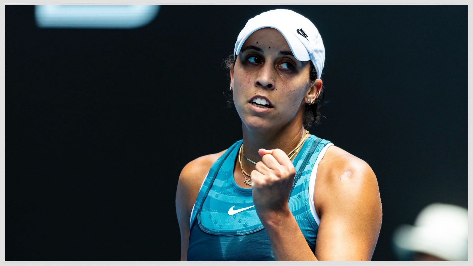 Madison Keys at the Australian Open. Source: Getty