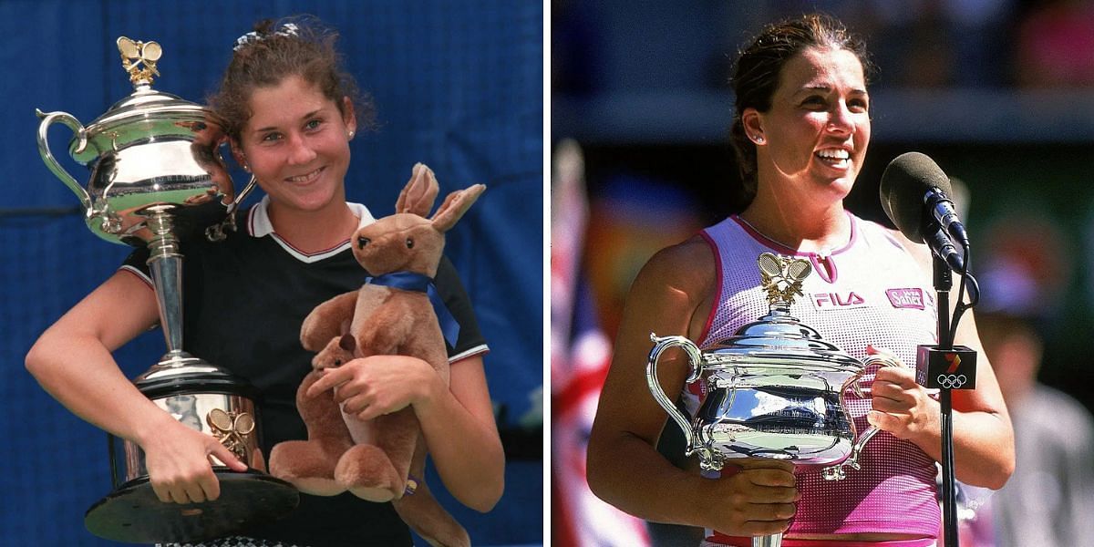 Monica Seles and Jennifer Capriati (Source: Getty)