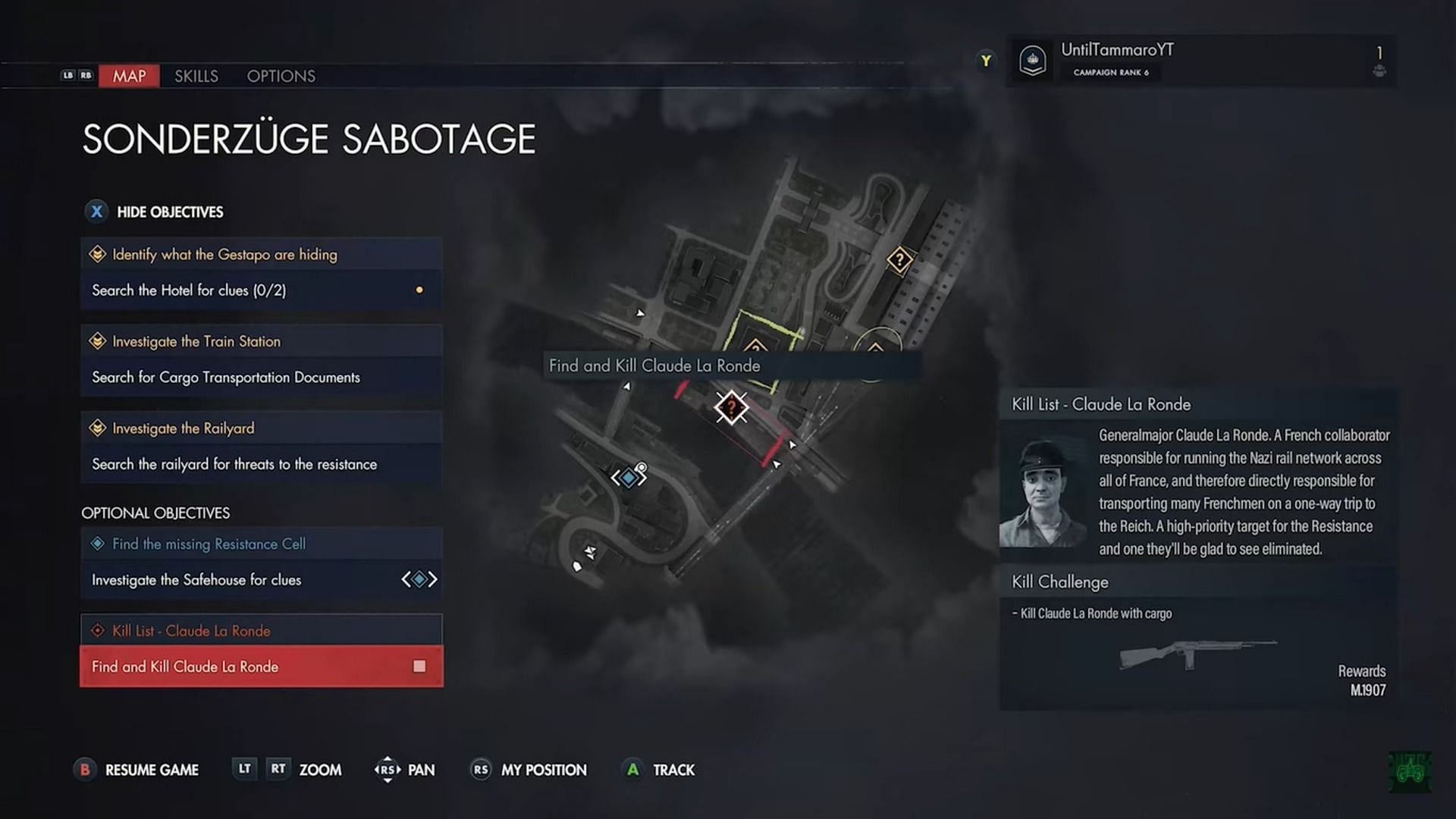 Guide to kill Claude La Ronde with Cargo in Sniper Elite Resistance(Image via Rebellion||Youtube.com/@Untill Tammaro)