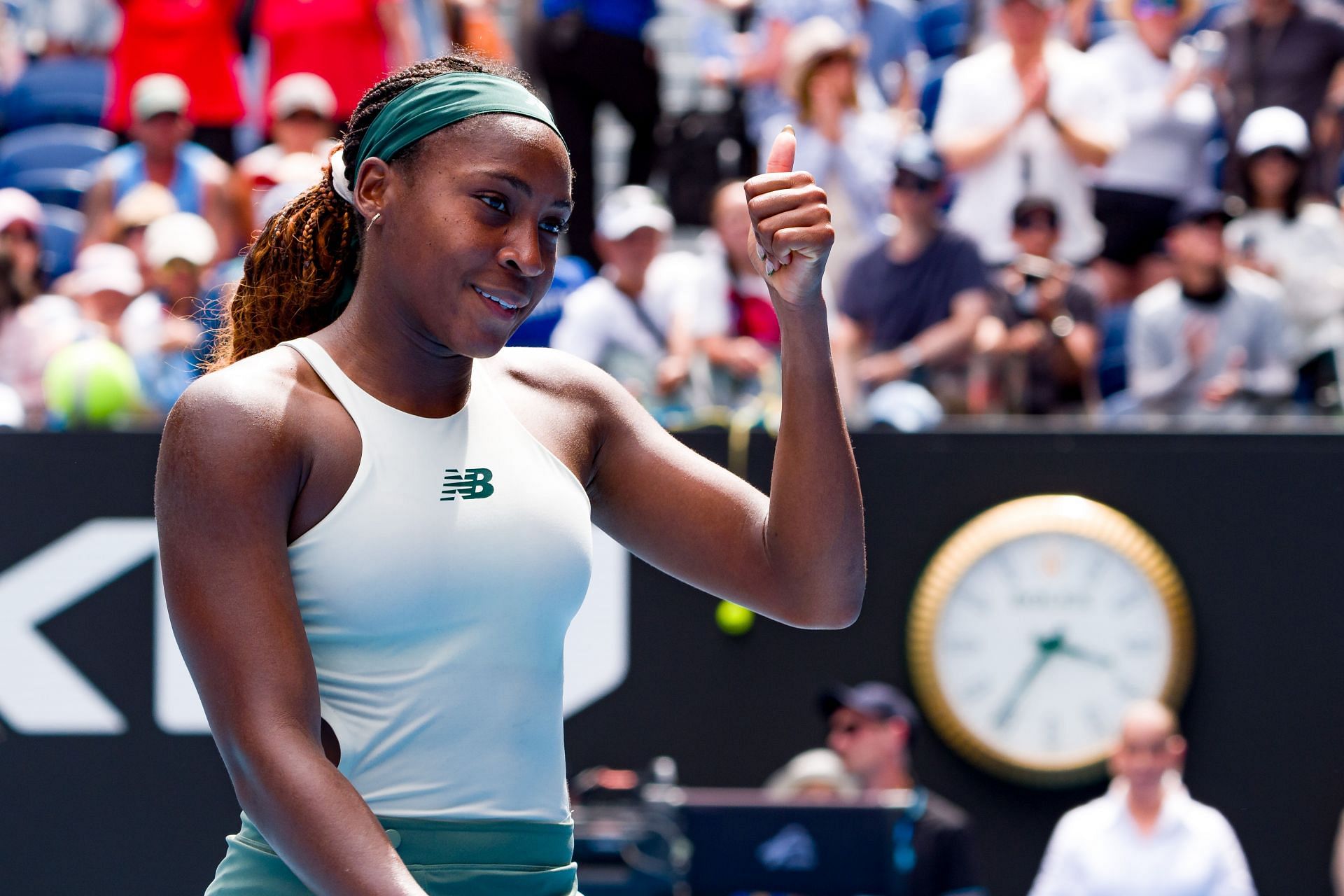 Coco Gauff at the Australian Open 2025. (Photo: Getty)