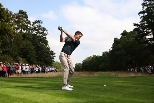 Tom Holland at the BMW PGA Championship 2024 (Source: Getty)