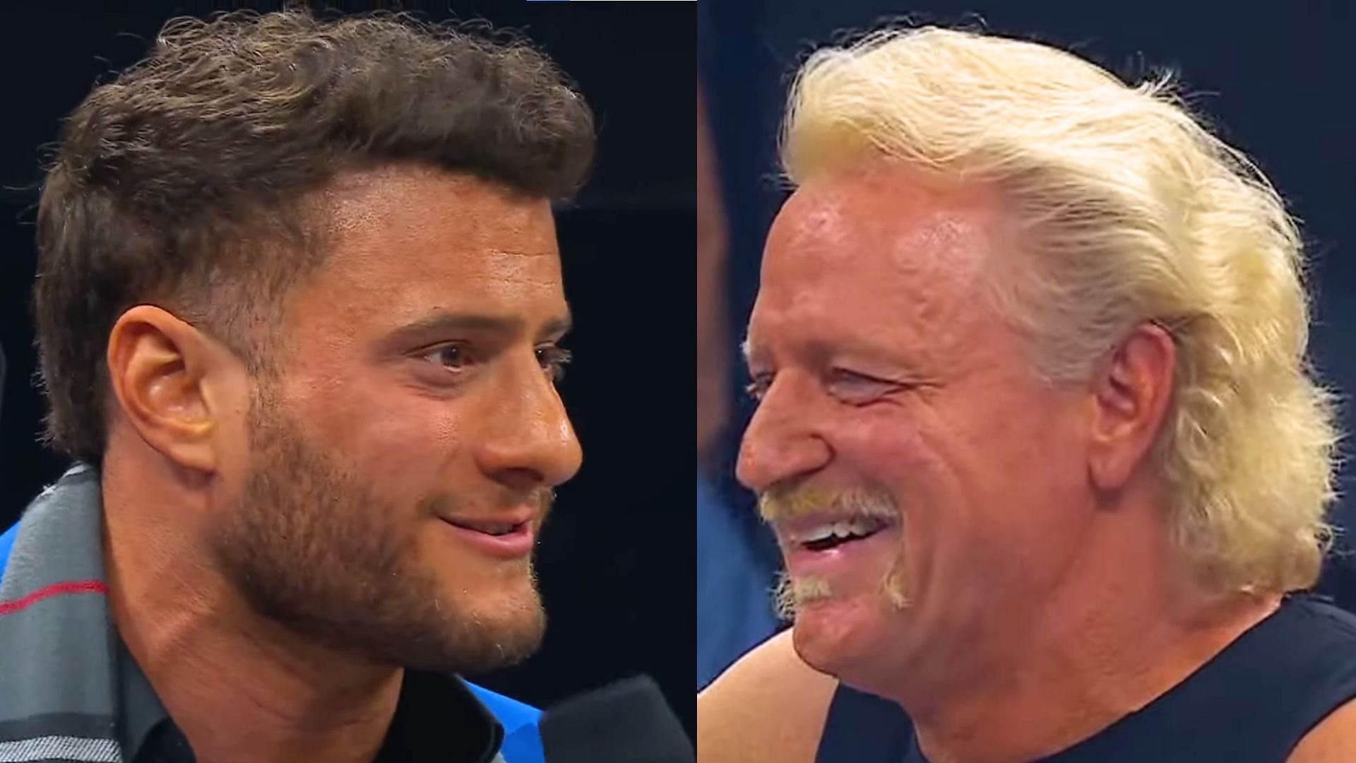 MJF (L) and Jeff Jarrett (R) (Image via AEW YT) 