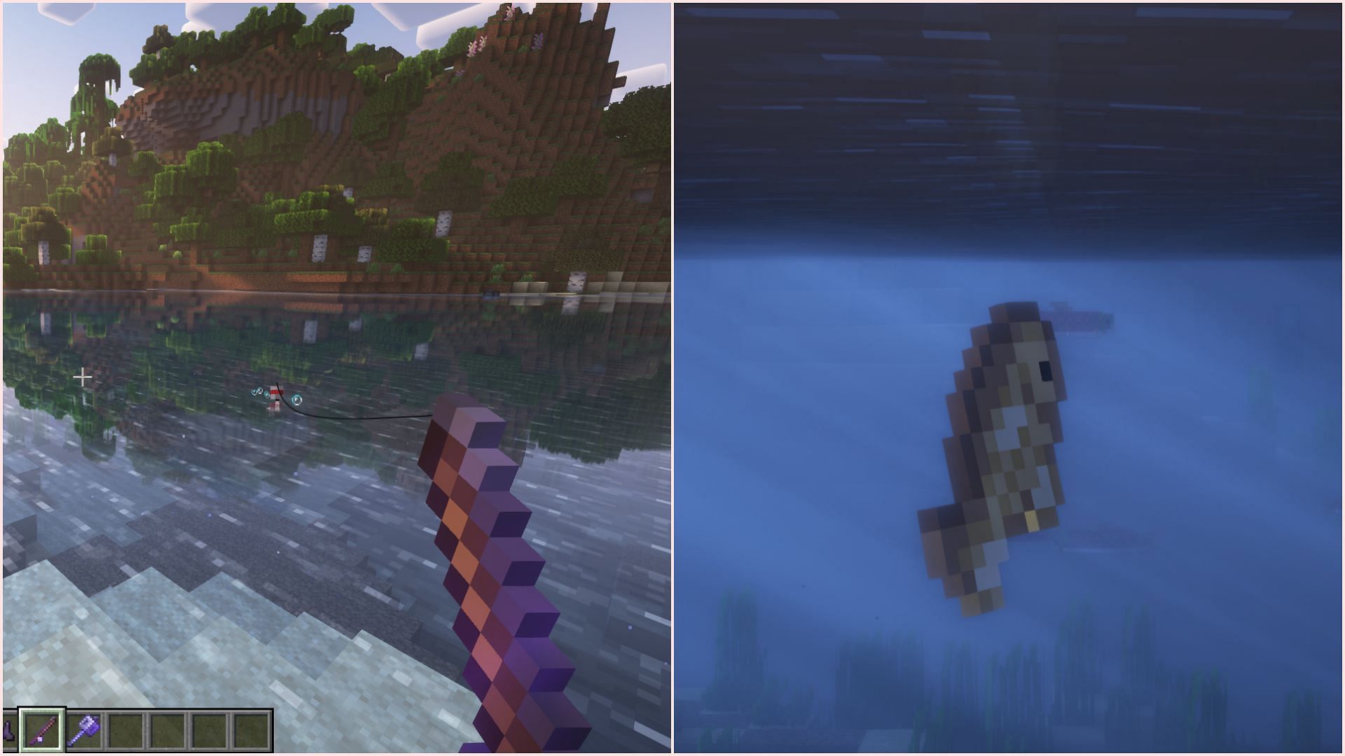 Luck of the sea will prevent players from regular fishing sessions (Image via Mojang Studios)