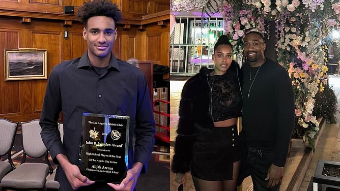 Gilbert Arenas' GF Melli Monaco drops 3-word reaction on Alijah Arenas' mid-air 360 spin move