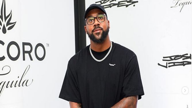 "Jordan gang goes w/o saying": Michael Jordan's son Marcus puffs cigar and sips vodka as he enjoys snowy ski getaway with IG model