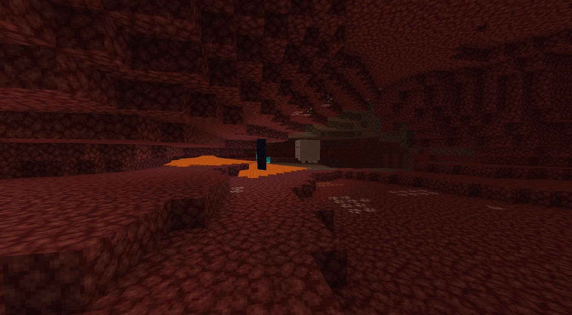 You will be mining lots of netherrack in the Nether (Image via Mojang Studios)