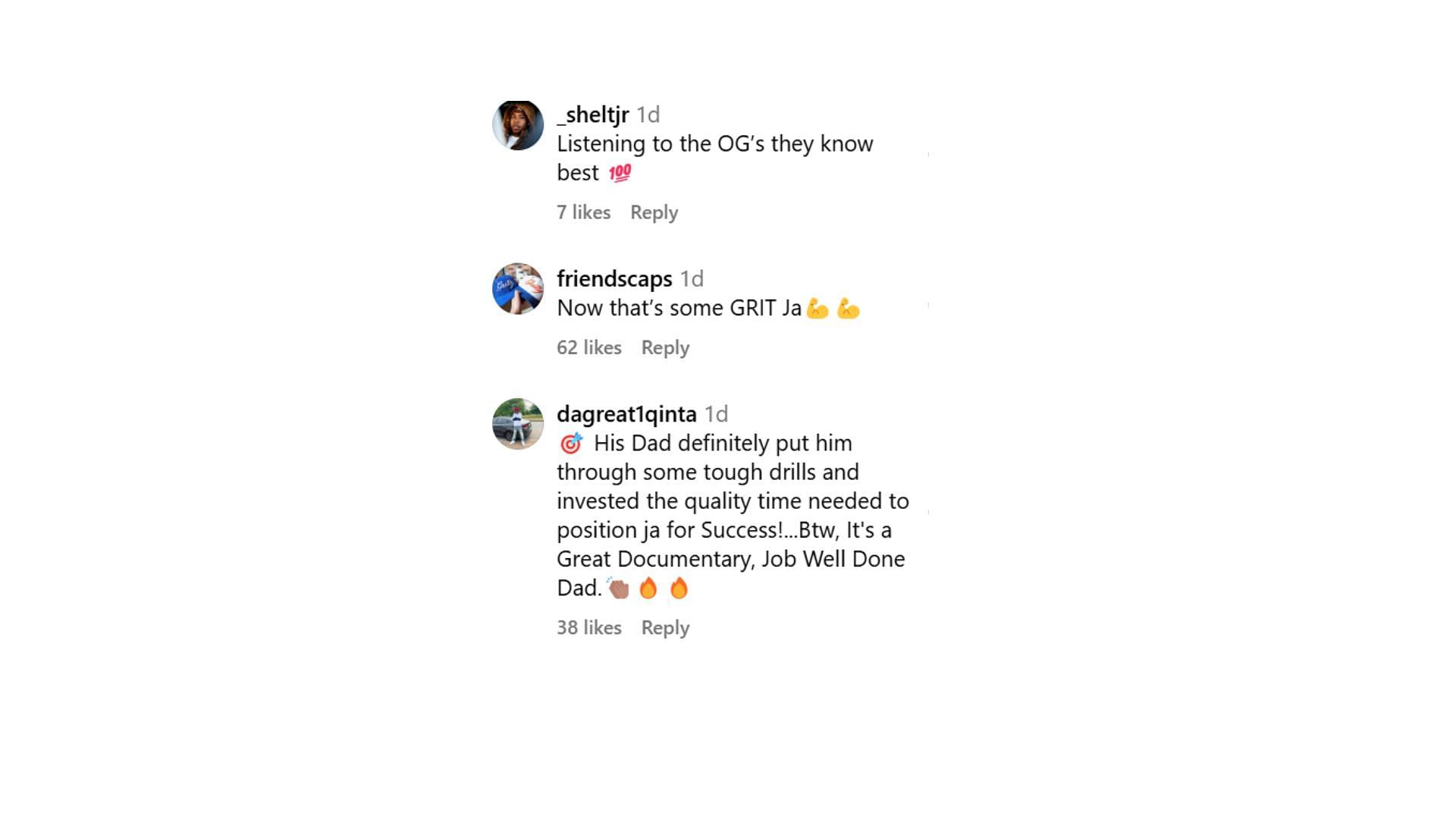 Hoops fans react to Ja Morant&#039;s father revealing his unique high school training regimen (Image via Instagram/@espn)