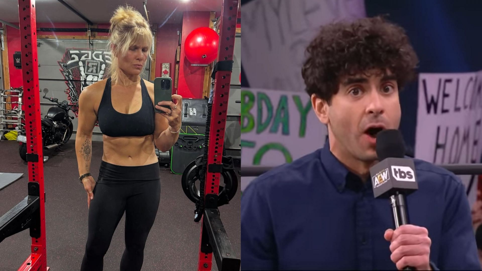 Beth Phoenix (left) and Tony Khan (right) (Image credits: Beth Phoenix Instagram and AEW&rsquo;s YouTube)