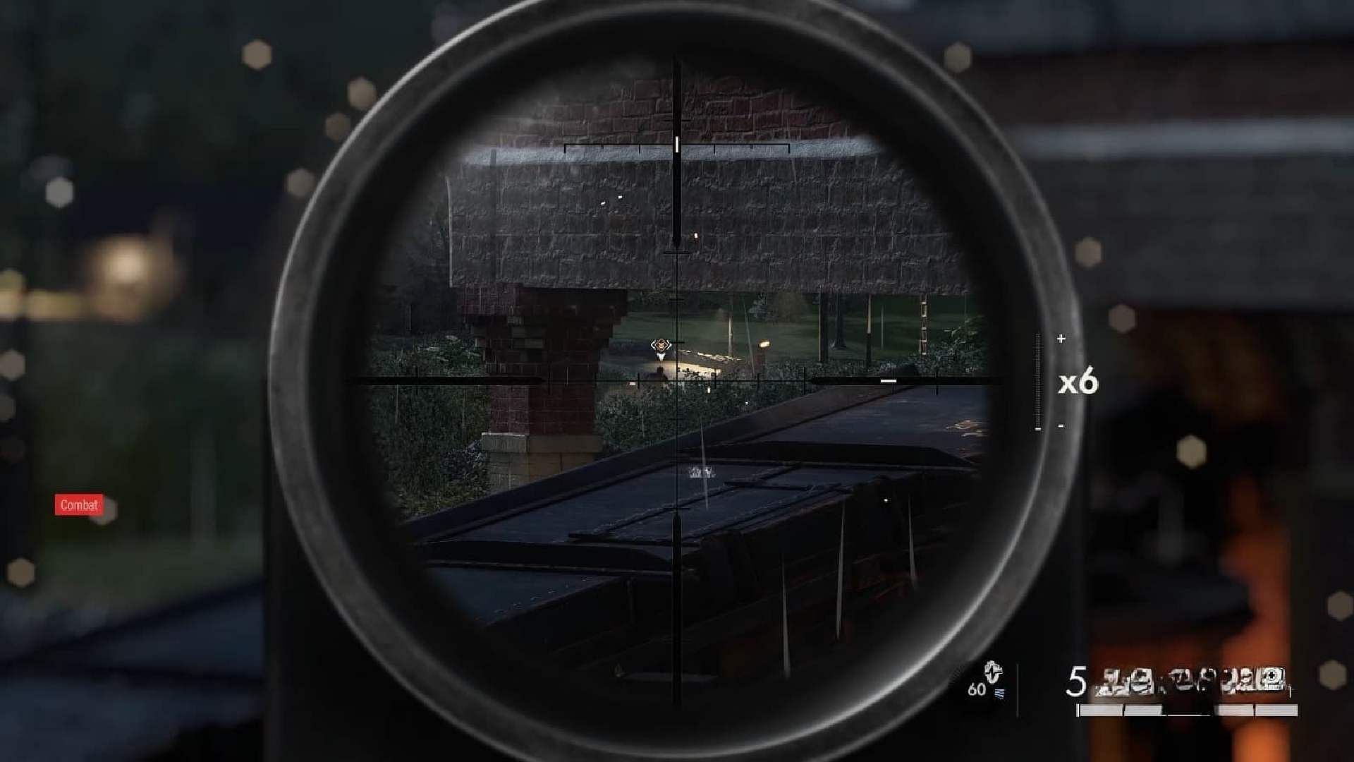 Aim beside this pillar to get a clear headshot in the &#039;All or Nothing&#039; mission (Image via Rebellion)