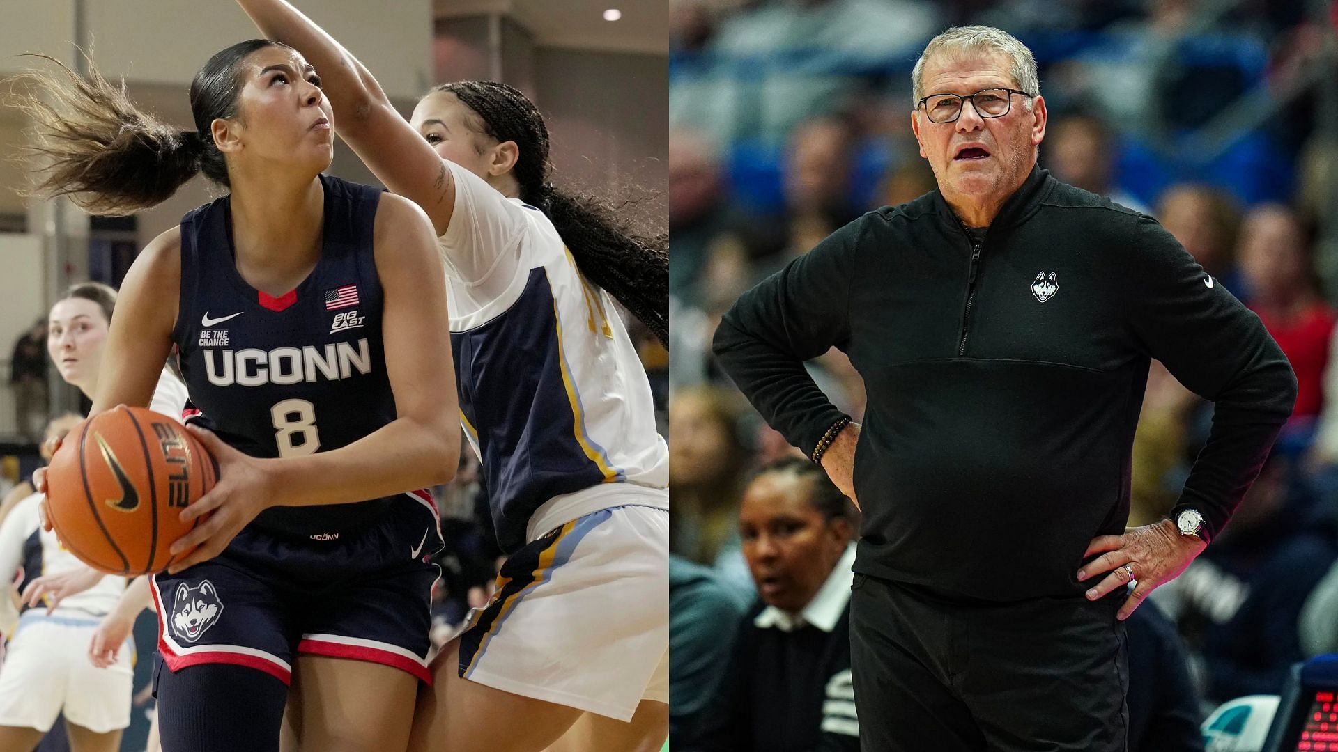 Jana El-Alfy and Geno Auriemma