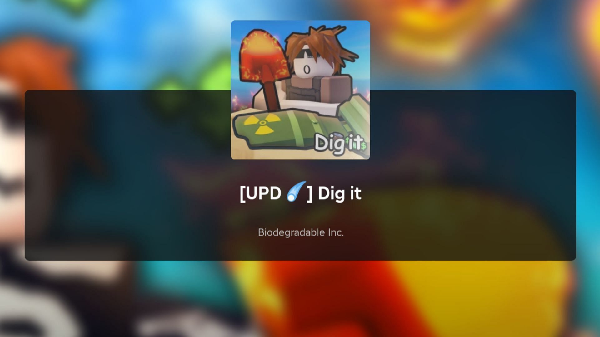 Featured loading screen of Dig It 