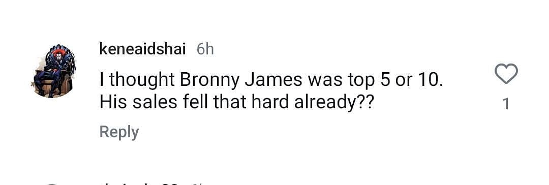 Fan reaction to Bronny missing out on the NBA&#039;s top 15 jersey sales list