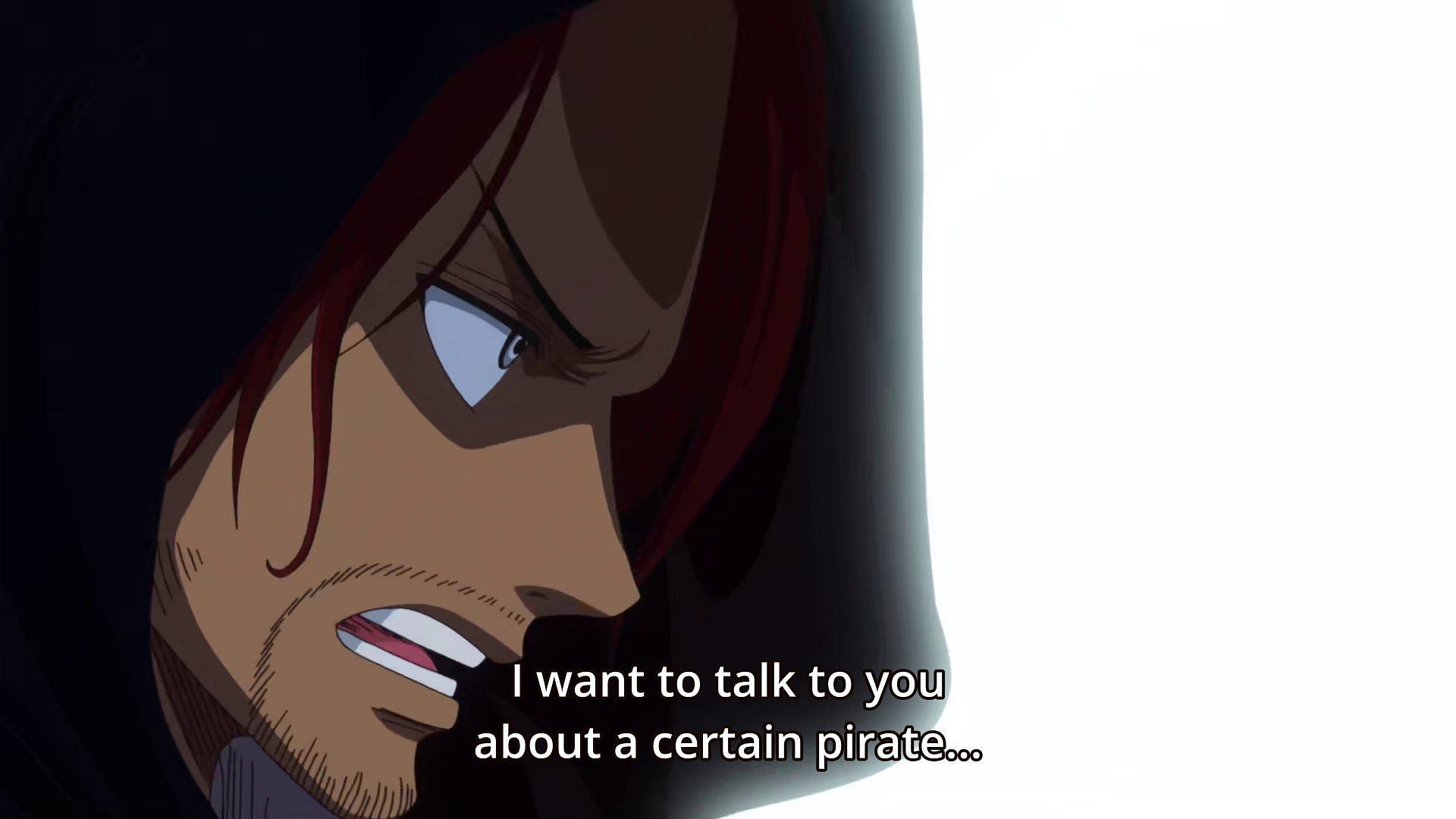 The conversation &quot;Shanks&quot; had with the Gorosei likely revolved around Luffy and using Loki to defeat him (Image via Toei Animation)