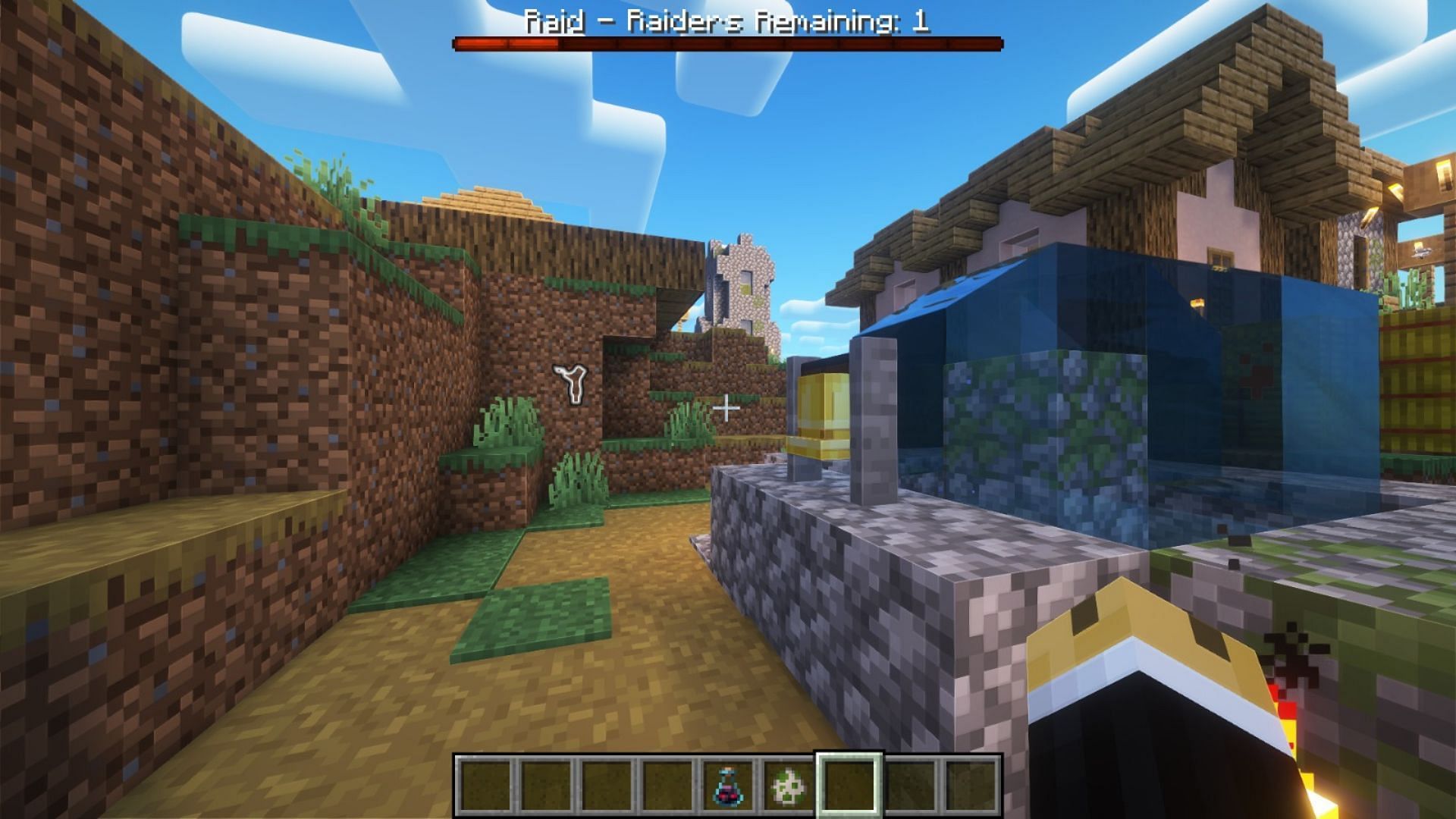 Using the bell is the best way to locate illagers in Minecraft (Image via Mojang Studios)