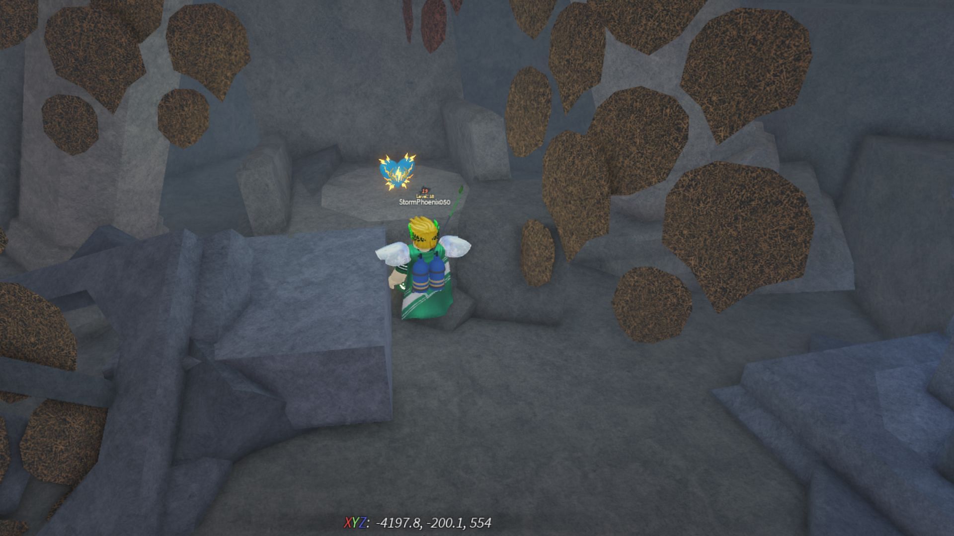 You will find the Zeus Heart at the end of the passage (Image via Roblox)