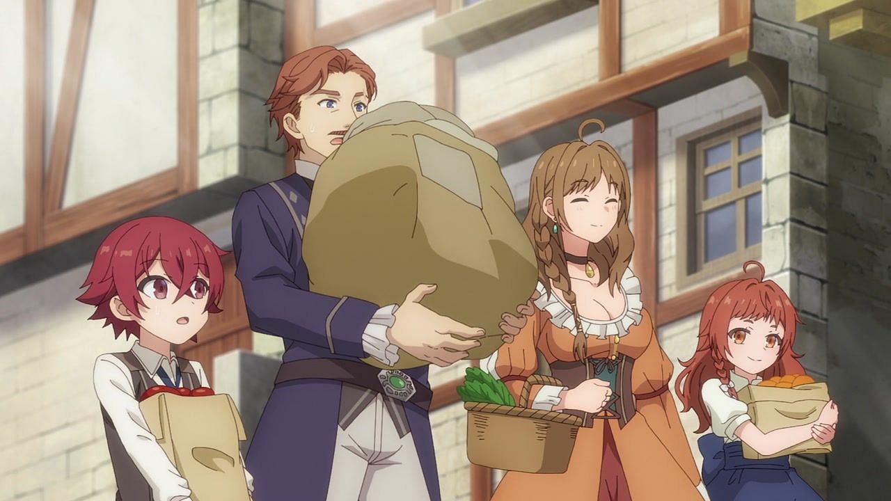 Shion with his family in the most recent episode (Image via Studio Deen).