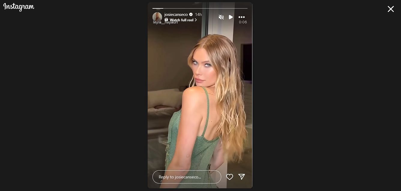 WATCH: Jose Canseco&#039;s daughter Josie turns heads in chic green dress in latest shoot - Souce: IG