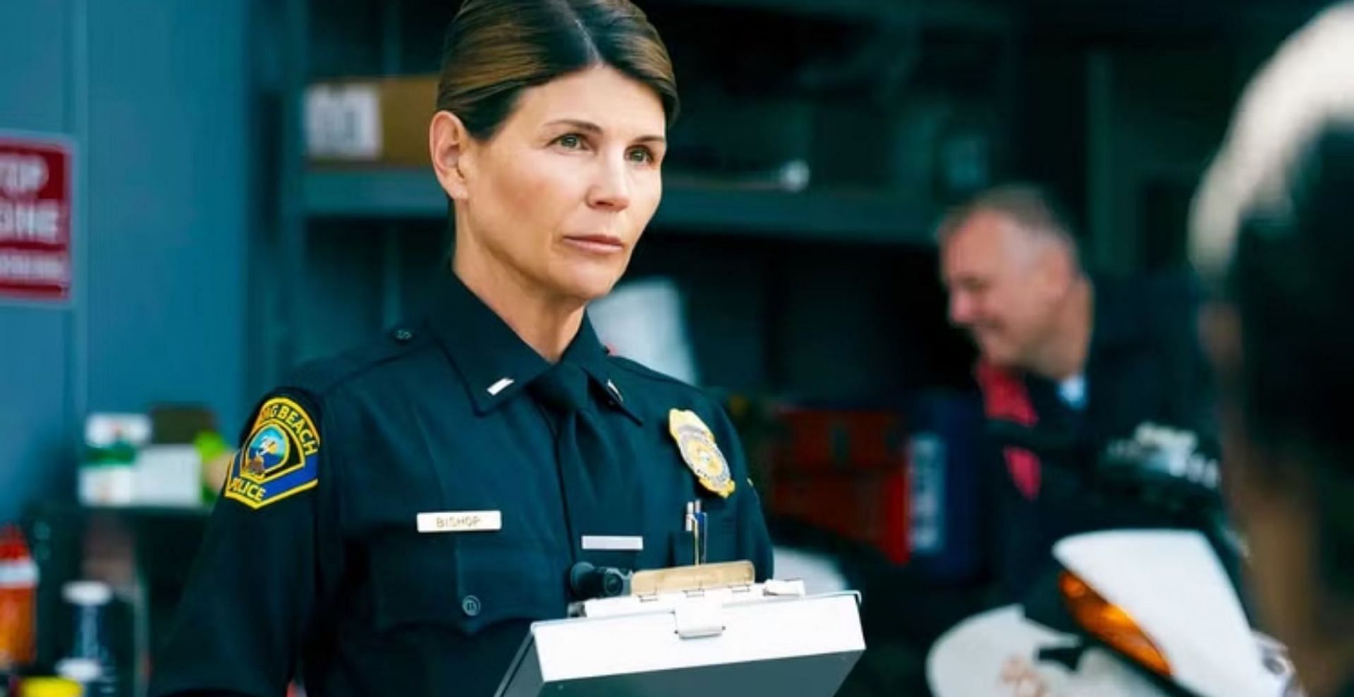 Lori Loughlin as Lieutenant Bishop in On Call (Image via Prime Video)