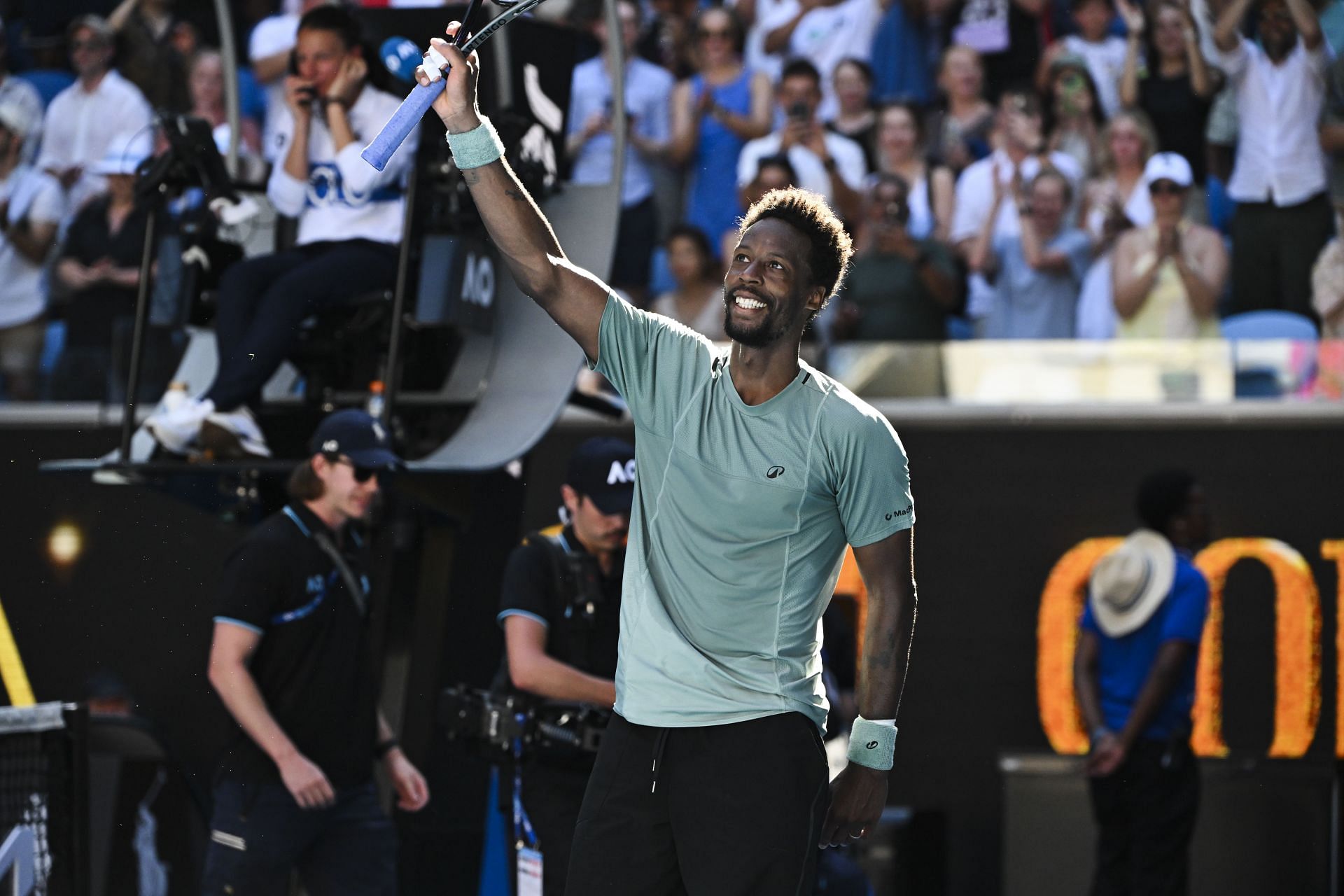 Gael Monfils at the 2025 Australian Open. (Source: Getty)