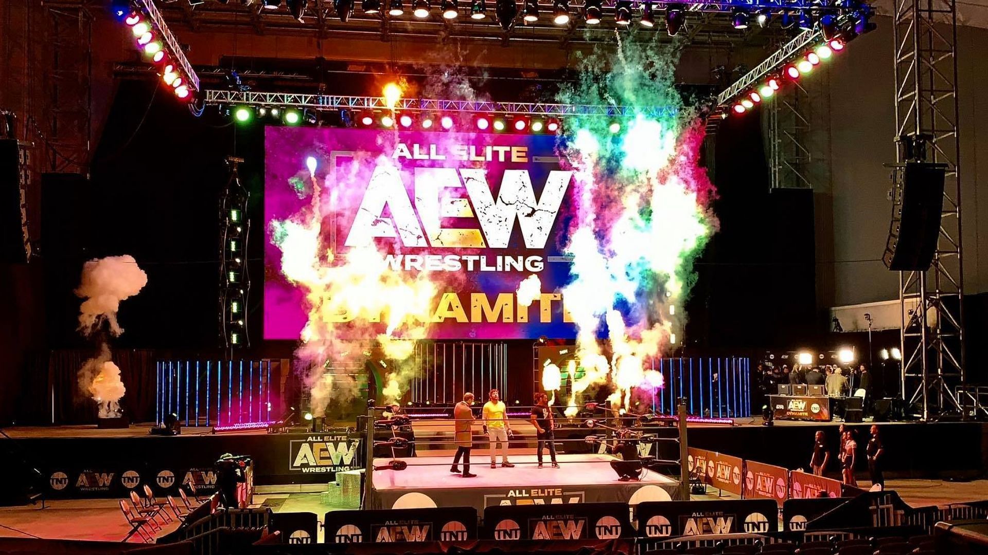 AEW reportedly reconnected with a rapper after a one-time-match. (Image via AEW Facebook) 