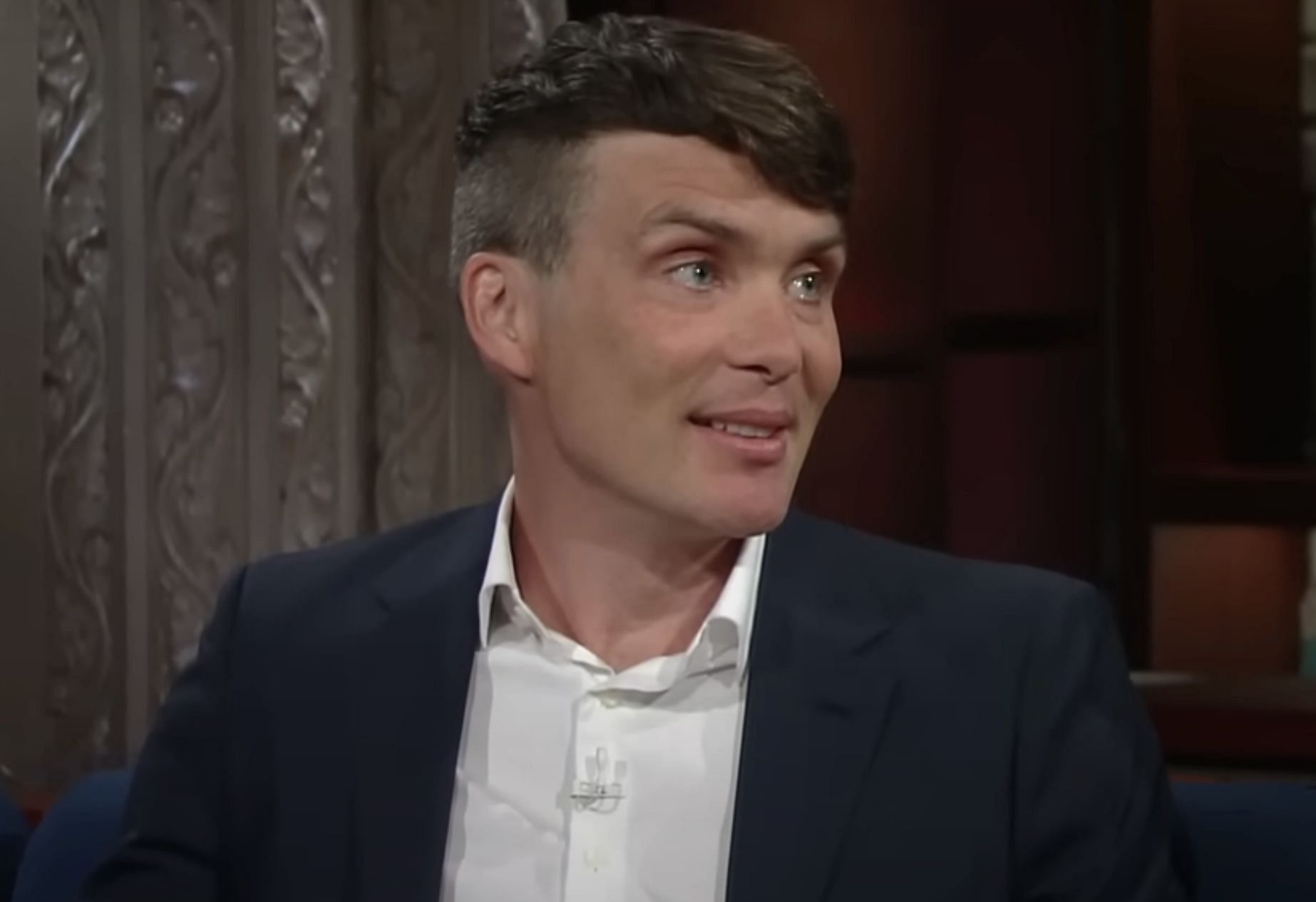 A still of Cillian Murphy. (Image via The Late Show with Stephen Colbert)