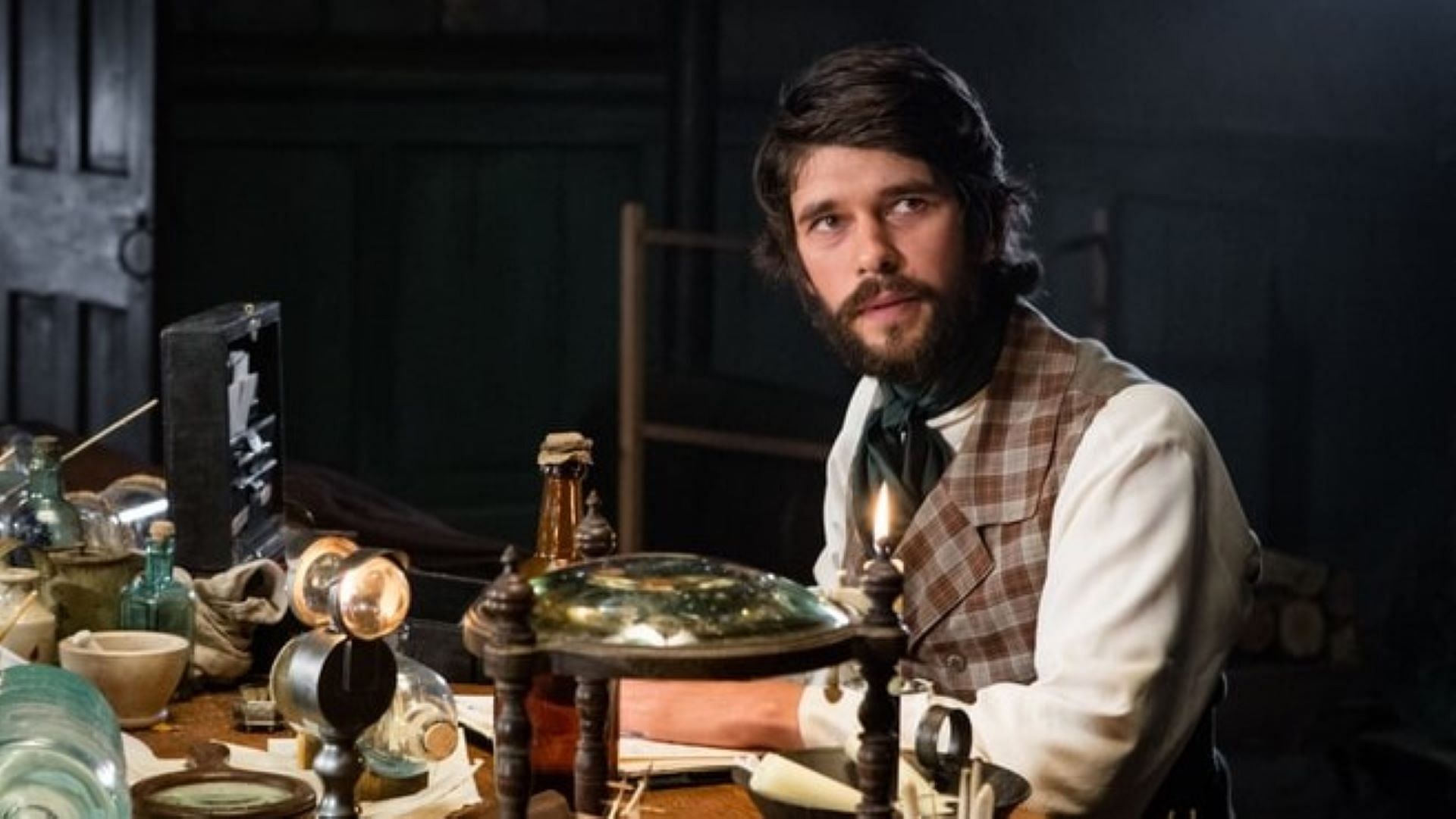 Ben Whishaw portrays the role of Moby Dick author Melville in the movie (image via Warner Bros. Pictures)