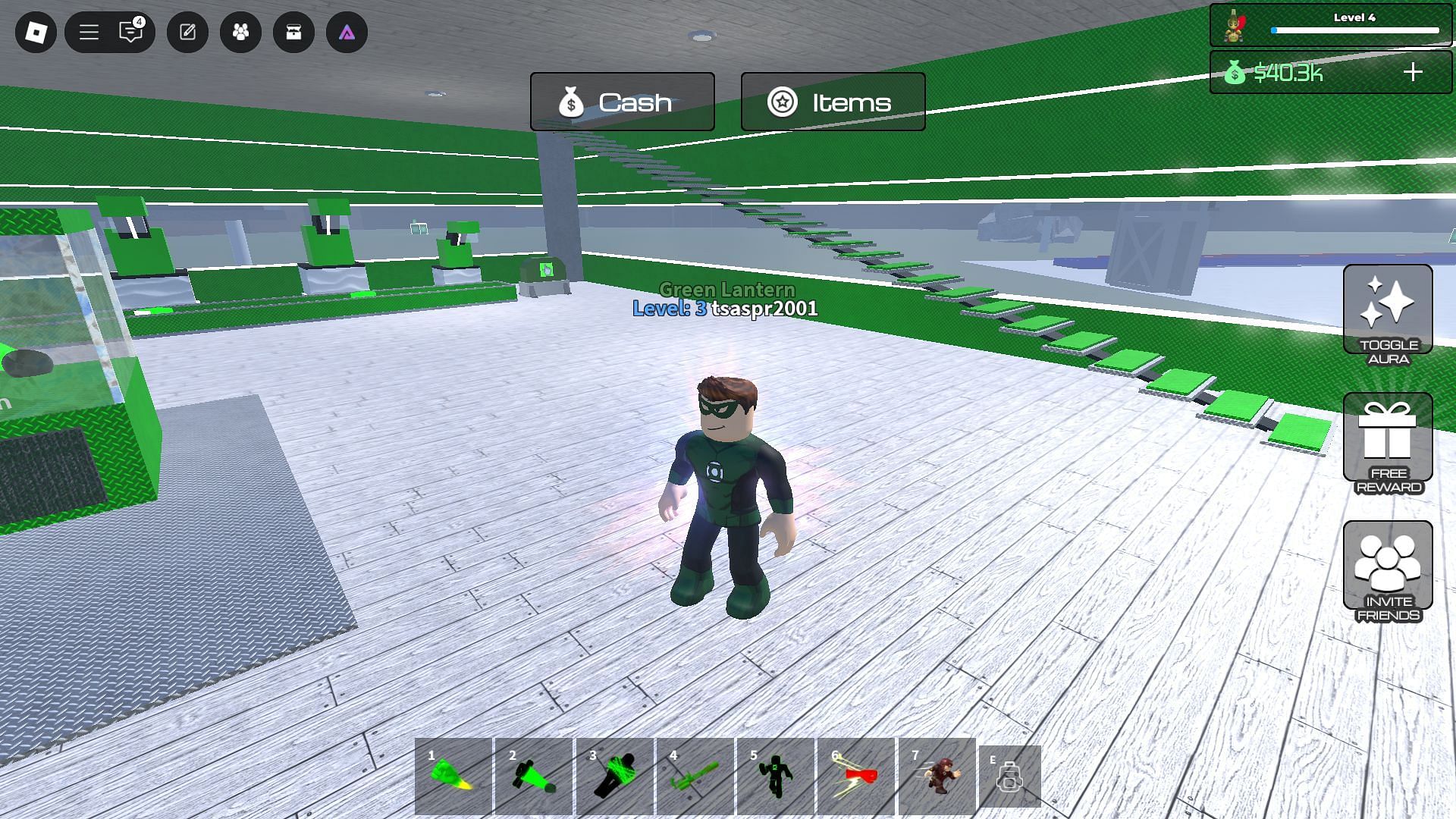 Get a free Aura using the active codes (Image via Roblox)