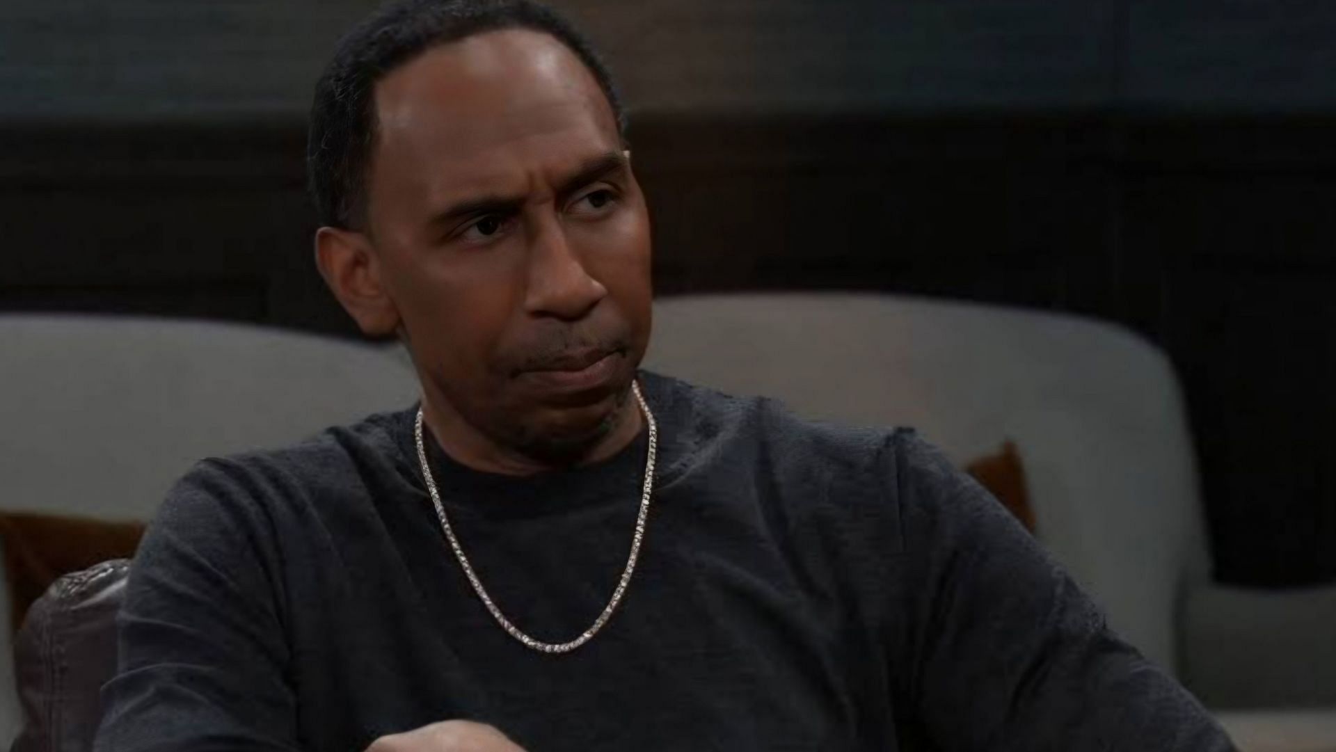 Stephen A Smith in the role of Brick in a still from General Hospital (Image via the ABC Network)