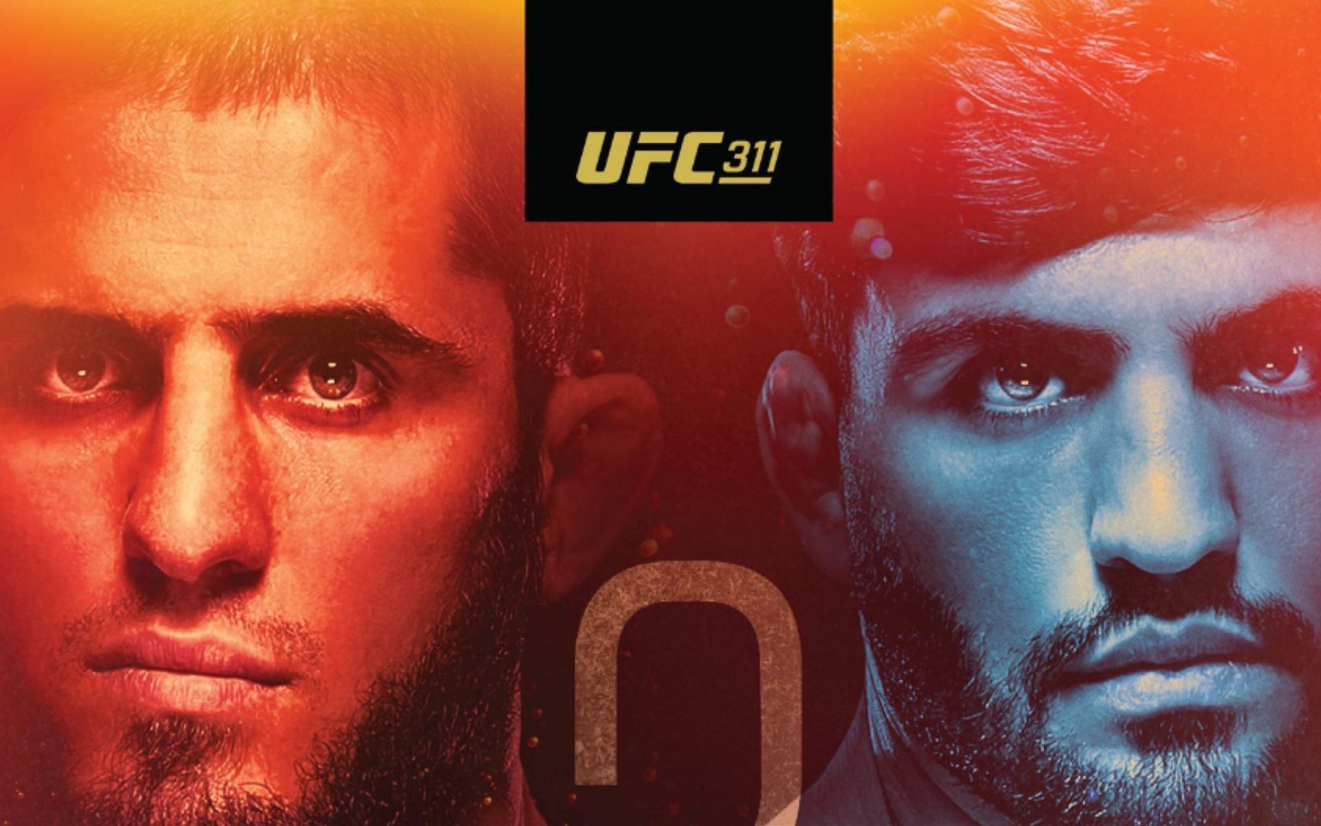 Islam Makhachev (left) will face Arman Tsarukyan (right) at UFC 311 [Image courtesy: @UFCEurope on X]