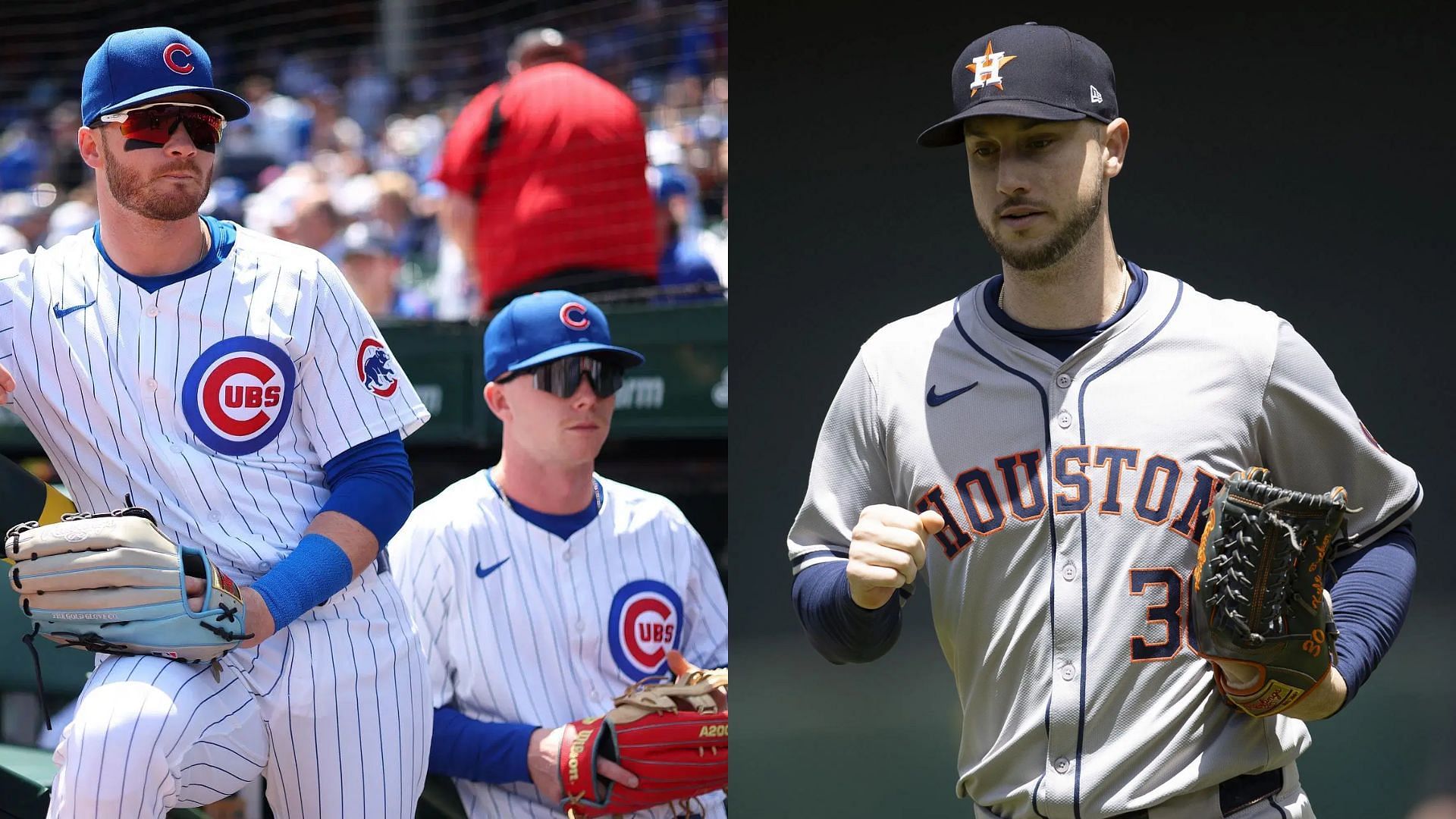 Kyle Tucker joins Ian Happ and Pete Crow-Armstrong at the Cubs for a formidable outfield trio. (Source: Getty Images)