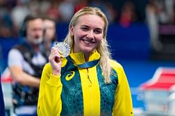 Ariarne Titmus attends Australian Open charity event as she cheers on Novak Djokovic & Paralympian Dylan Alcott