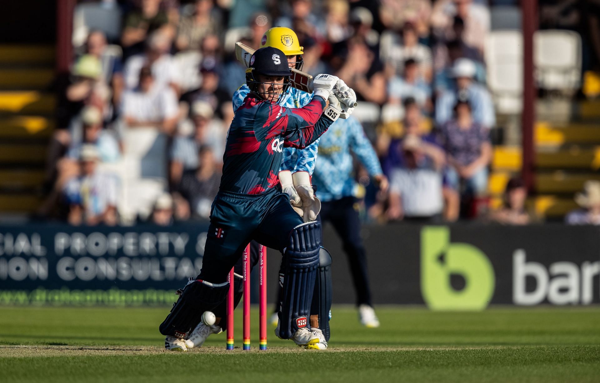 Matthew Breetzke in action for Northamptonshire in the Vitality T20 Blast.