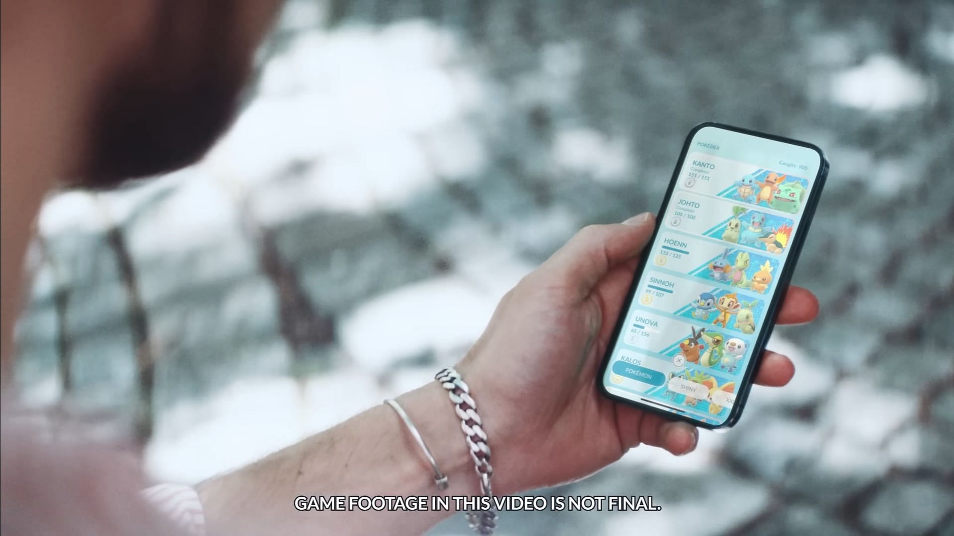 Pokedex look shown in the trailer (Image via Niantic)