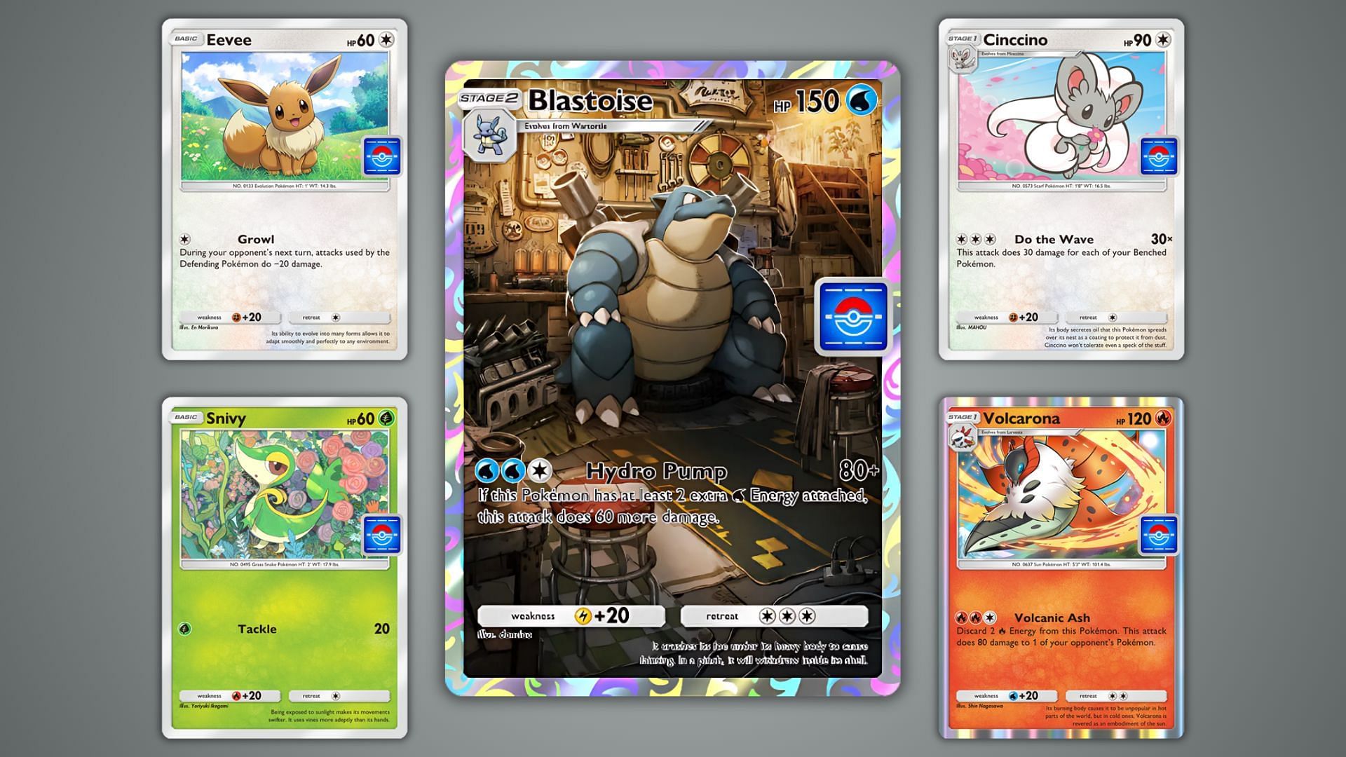 All possible cards you can get from this event (Image via The Pokemon Company)