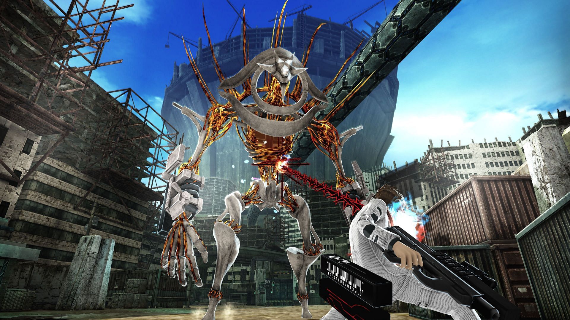 Combat in Freedom Wars Remastered (Image via Bandai Namco Entertainment)