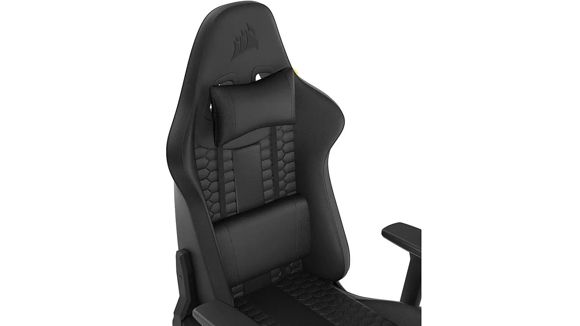 Adjustable lumbar and neck support on the TC100 gaming chair (Image via Corsair)