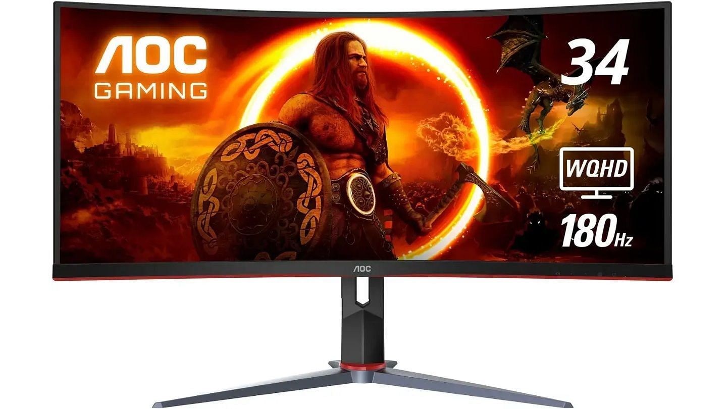 The AOC CU34G2XP&#039;s 34-inch ultrawide screen (Image via AOC)