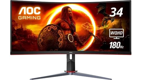 The AOC CU34G2XP's 34-inch ultrawide screen (Image via AOC)