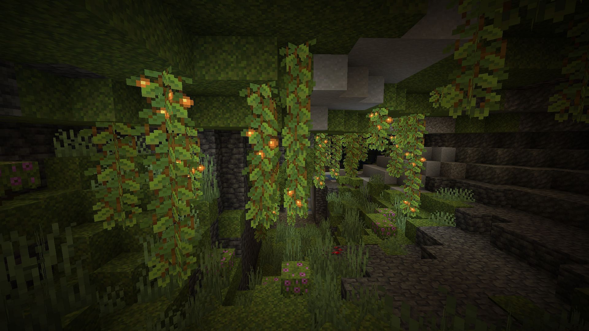 Glow berries have so much potential (Image via Mojang Studios)