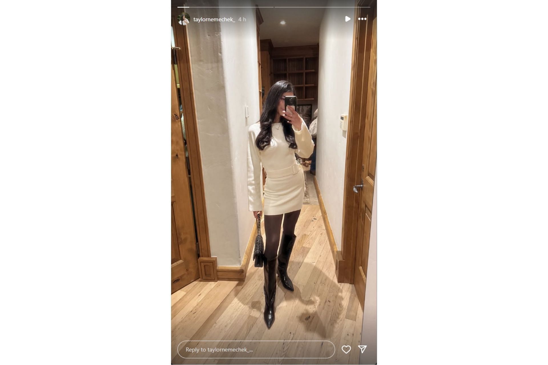 Taylor Nemechek flaunts her attire on Instagram (@taylornemechek_ on IG)