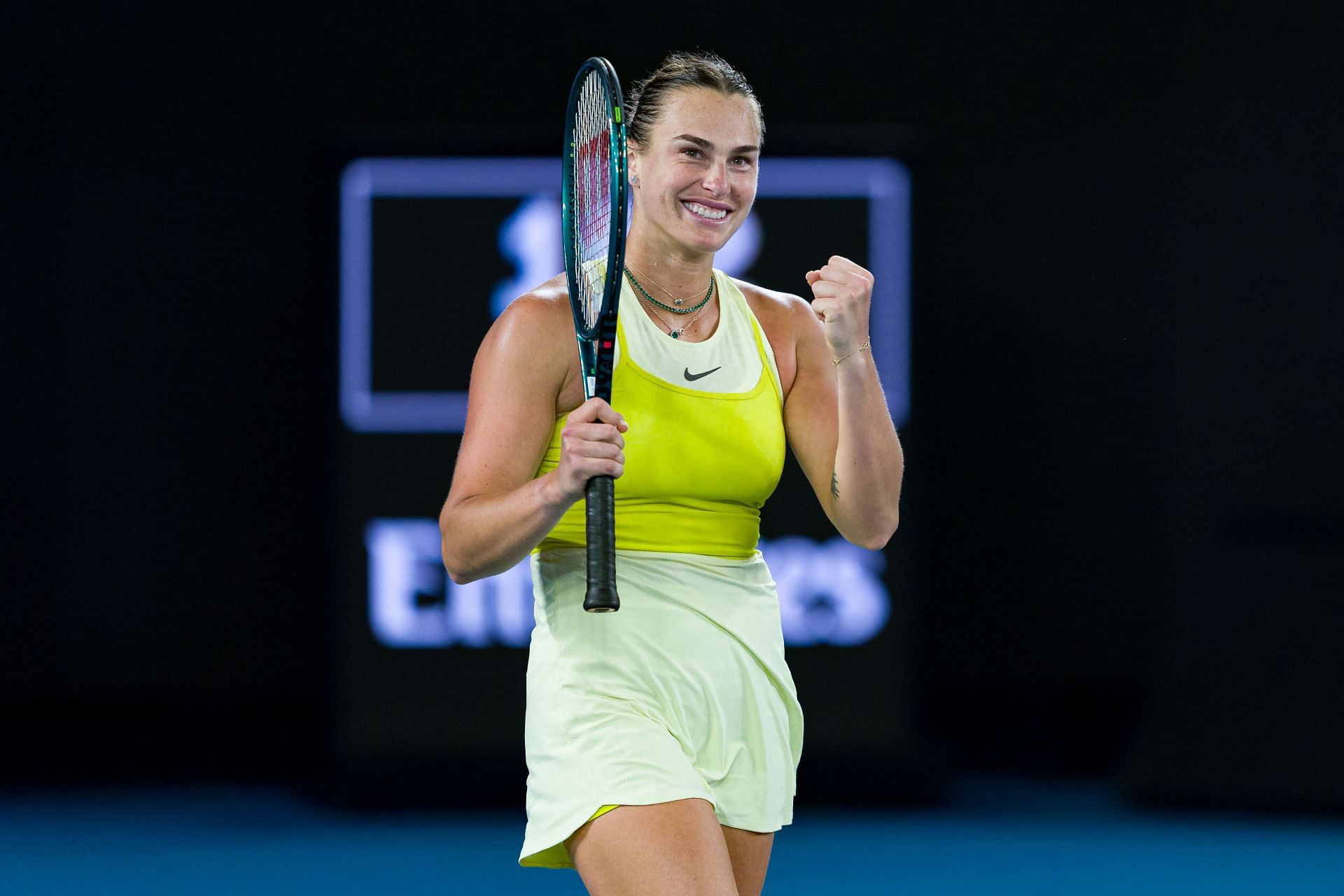 Aryna Sabalenka at the Australian Open 2025. (Photo: Getty)