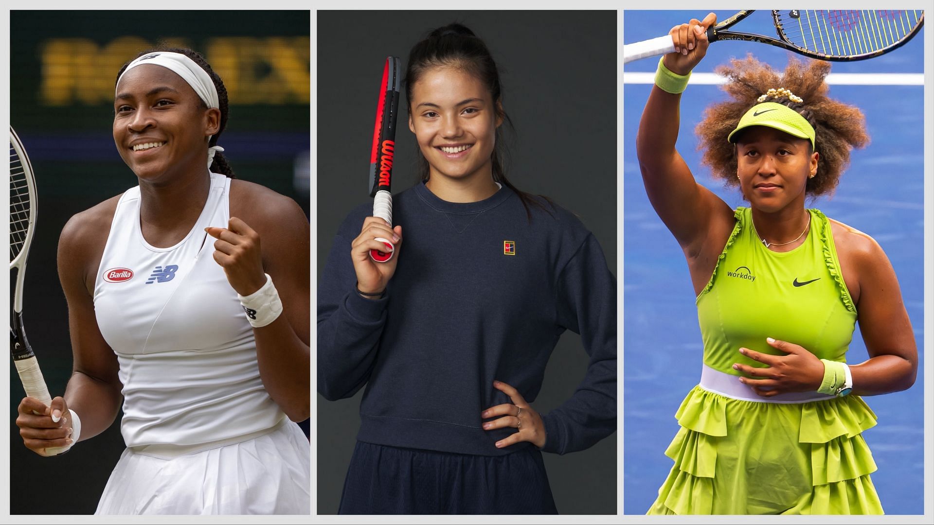 Emma Raducanu, Coco Gauff, Naomi Osaka at the Australian Open 2025