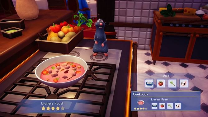 How to make Lioness Feast Disney Dreamlight Valley
