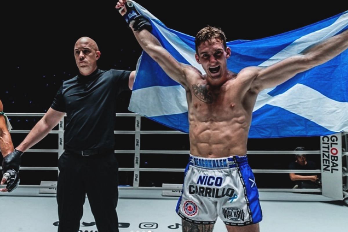 Nico Carrillo is ready to carry the Scottish flag at ONE 170. [Photo from ONE Championship]