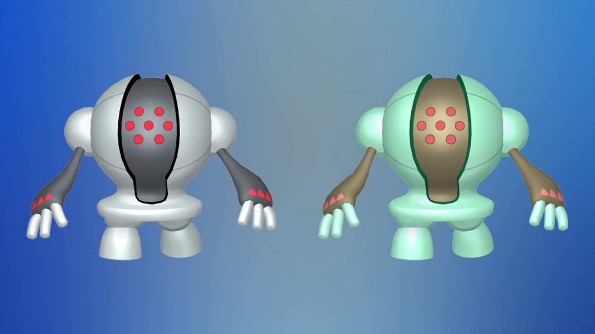 Registeel shiny comparison (Image via TPC)